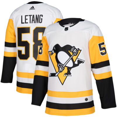 Kris Letang Pittsburgh Penguins White Away Primegreen Jersey - All Stitched