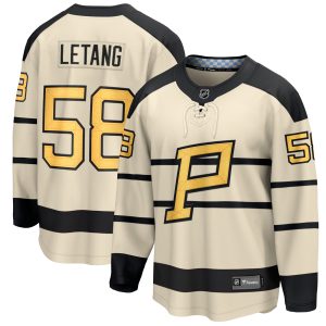 Kris Letang Pittsburgh Penguins Cream 2023 Winter Classic Jersey - All Stitched