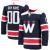 Custom Washington Capitals Navy Alternate Primegreen Jersey - All Stitched