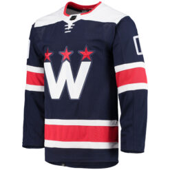 Alternative view of Custom Washington Capitals Navy Alternate Primegreen Jersey - All Stitched