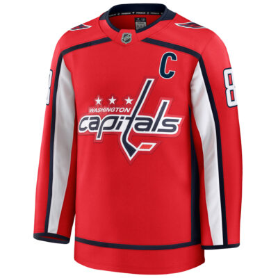Alternative view of Alex Ovechkin Washington Capitals Red Home Premium Jersey - All Stitched