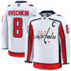 Alex Ovechkin Washington Capitals White Away Premium Jersey - All Stitched