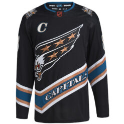 Alternative view of Alex Ovechkin Washington Capitals Black Alternate Primegreen Jersey - All Stitched