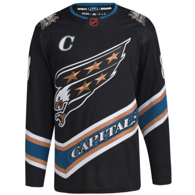 Alternative view of Alex Ovechkin Washington Capitals Black Alternate Primegreen Jersey - All Stitched
