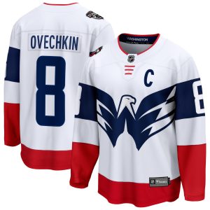 Alex Ovechkin Washington Capitals White 2023 Stadium Series Jersey - All Stitched