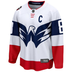 Alternative view of Alex Ovechkin Washington Capitals White 2023 Stadium Series Jersey - All Stitched