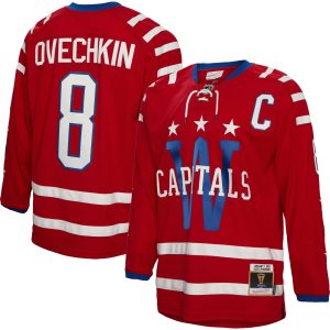 Alex Ovechkin Washington Capitals Red Captain Patch 2015 Winter Classic Blue Line Jersey - All Stitched