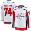 John Carlson Washington Capitals White Away Premium Jersey - All Stitched