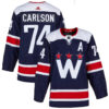 John Carlson Washington Capitals Navy 2nd Alternate Primegreen Jersey - All Stitched
