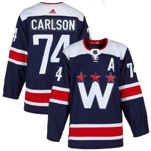 John Carlson Washington Capitals Navy 2nd Alternate Primegreen Jersey - All Stitched