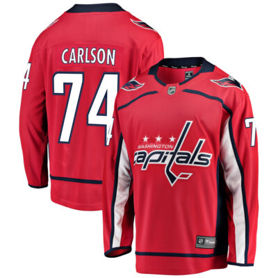 John Carlson Washington Capitals Red Home Jersey - All Stitched