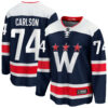John Carlson Washington Capitals Black Alternate Jersey - All Stitched