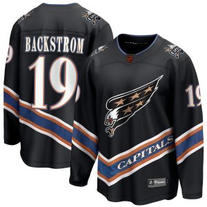 Nicklas Backstrom Washington Capitals Black Alternate Breakaway Jersey - All Stitched