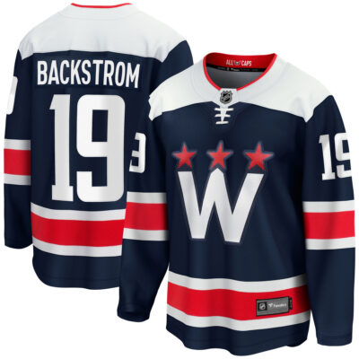 Nicklas Backstrom Washington Capitals Navy Alternate Breakaway Jersey - All Stitched