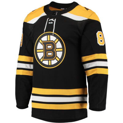 Alternative view of David Pastrnak Boston Bruins Black Home Primegreen Jersey - All Stitched