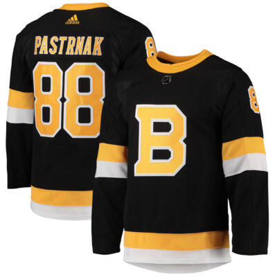 David Pastrnak Boston Bruins Black 2nd Alternate Primegreen Jersey - All Stitched