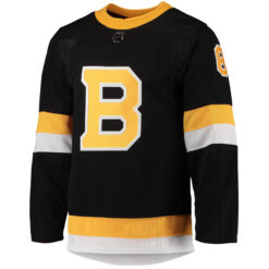 Alternative view of David Pastrnak Boston Bruins Black 2nd Alternate Primegreen Jersey - All Stitched