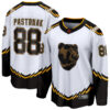 David Pastrnak Boston Bruins White Reverse Retro Jersey - All Stitched