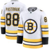 David Pastrnak Boston Bruins White 2nd Away Premium Jersey - All Stitched