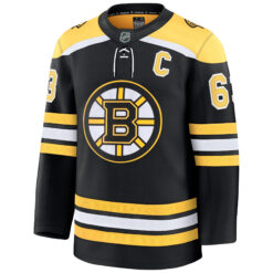 Alternative view of Brad Marchand Boston Bruins Black Home Premium Jersey - All Stitched