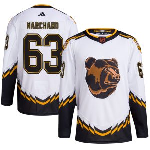 Brad Marchand Boston Bruins White Reverse Retro 2.0 Primegreen Jersey - All Stitched