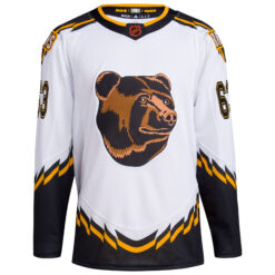 Alternative view of Brad Marchand Boston Bruins White Reverse Retro 2.0 Primegreen Jersey - All Stitched