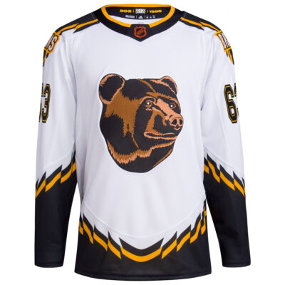 Alternative view of Brad Marchand Boston Bruins White Reverse Retro 2.0 Primegreen Jersey - All Stitched