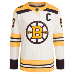 Alternative view of Brad Marchand Boston Bruins Cream Centennial Alternate Primegreen Jersey - All Stitched