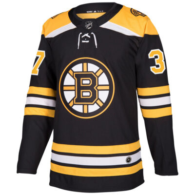 Alternative view of Patrice Bergeron Boston Bruins Black Home Primegreen Jersey - All Stitched