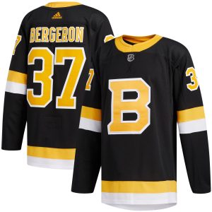 Patrice Bergeron Boston Bruins Black Alternate Jersey - All Stitched