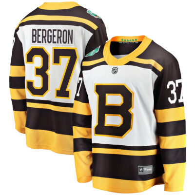 Patrice Bergeron Boston Bruins White 2019 Winter Classic Jersey - All Stitched