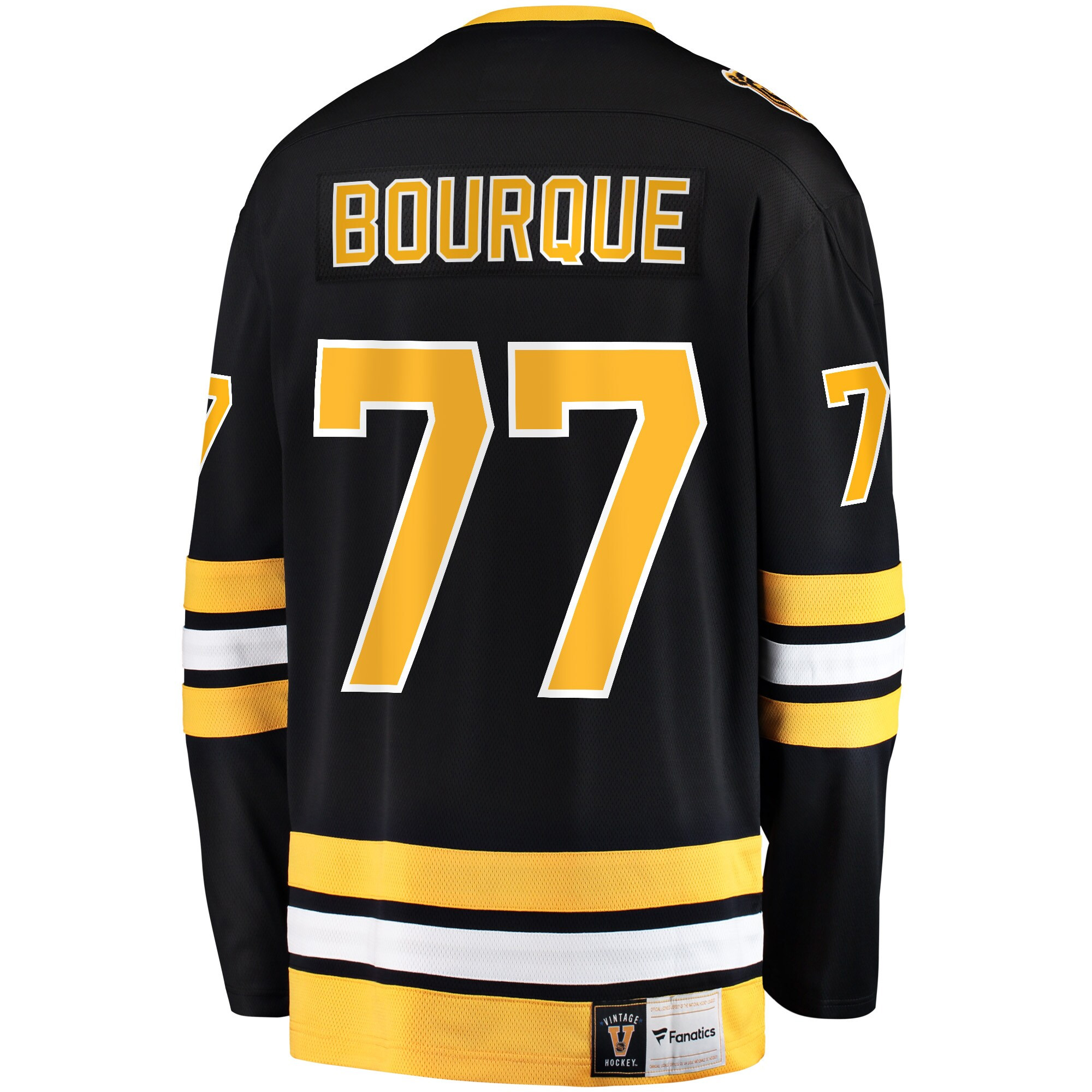 Ray Bourque Boston Bruins Black Home Premier Jersey - All Stitched - Image 3