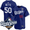 Mookie Betts Los Angeles Dodgers Royal Alternate 2025 World Series Limited Jersey - All Stitched