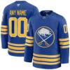 Custom Buffalo Sabres Royal Home Premium Jersey - All Stitched