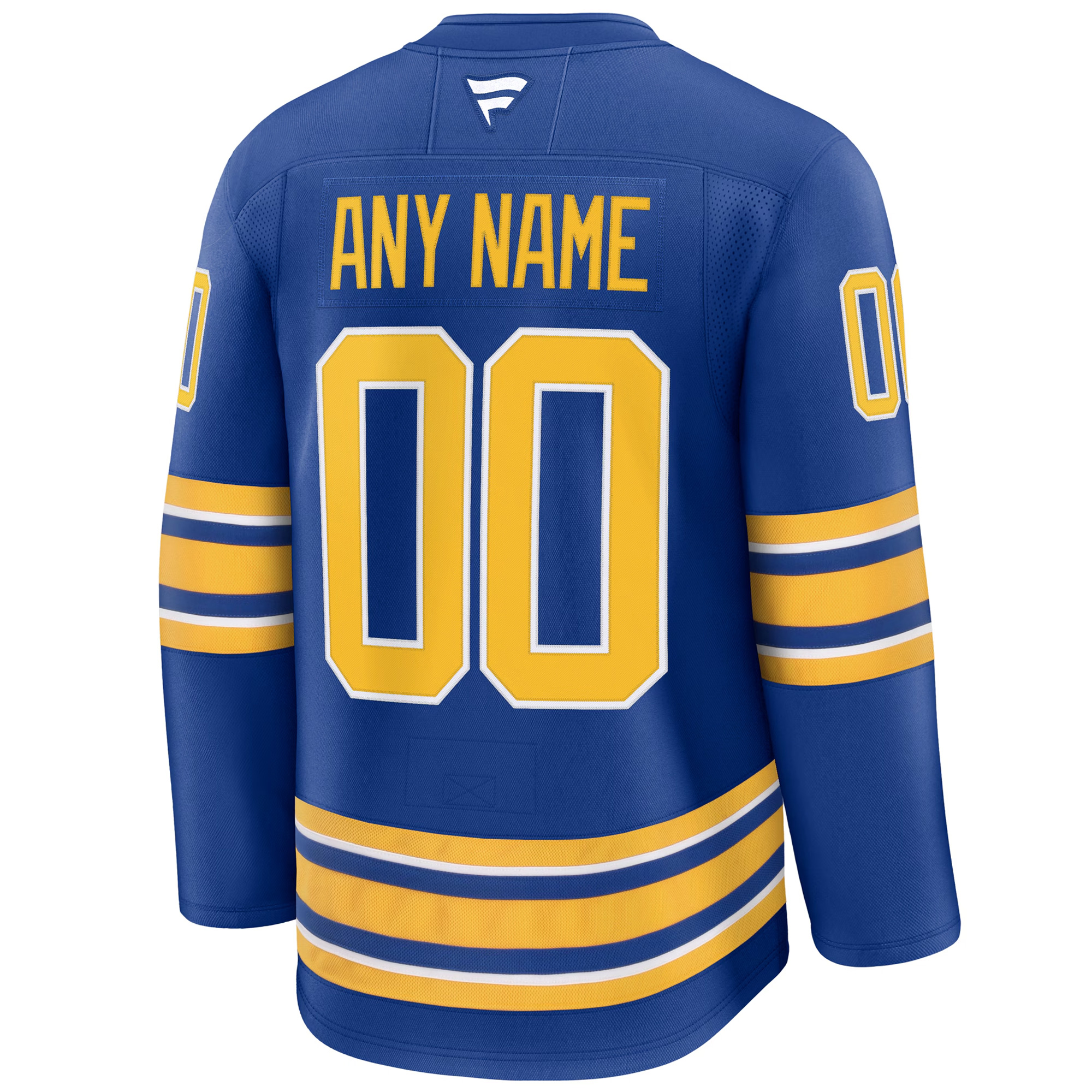 Custom Buffalo Sabres Royal Home Premium Jersey - All Stitched - Image 3