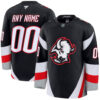 Custom Buffalo Sabres Black Alternate Premium Jersey - All Stitched