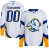 Custom Buffalo Sabres White Reverse Retro 2.0 Primegreen Jersey - All Stitched