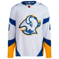Alternative view of Custom Buffalo Sabres White Reverse Retro 2.0 Primegreen Jersey - All Stitched