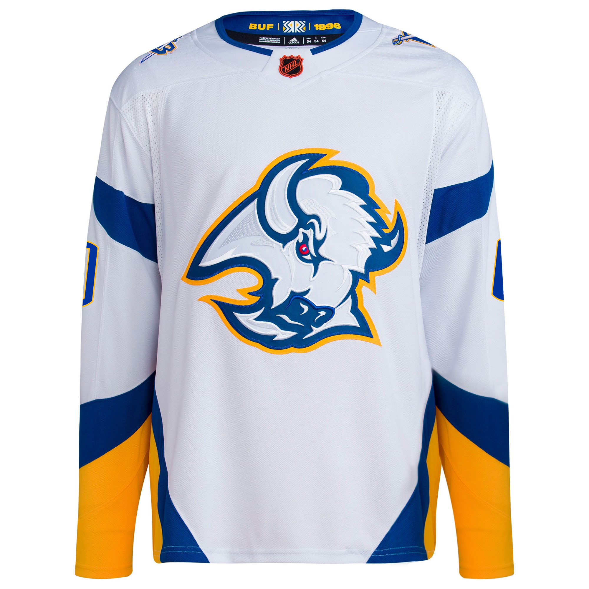 Custom Buffalo Sabres White Reverse Retro 2.0 Primegreen Jersey - All Stitched - Image 2