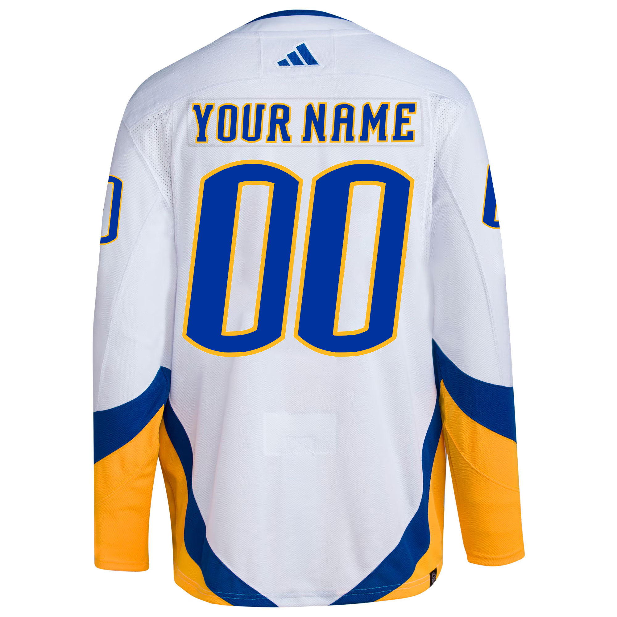Custom Buffalo Sabres White Reverse Retro 2.0 Primegreen Jersey - All Stitched - Image 3