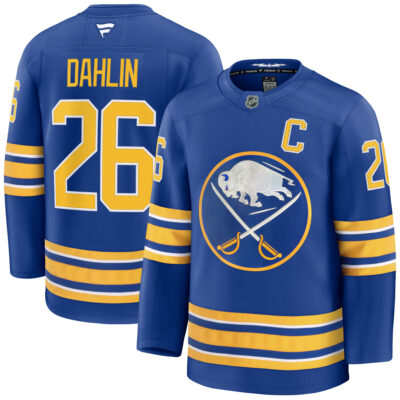 Rasmus Dahlin Buffalo Sabres Royal Home Premium Jersey - All Stitched