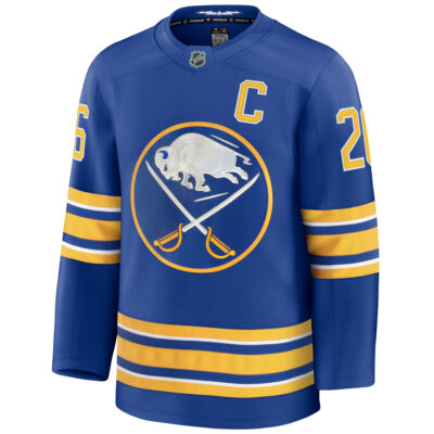 Alternative view of Rasmus Dahlin Buffalo Sabres Royal Home Premium Jersey - All Stitched