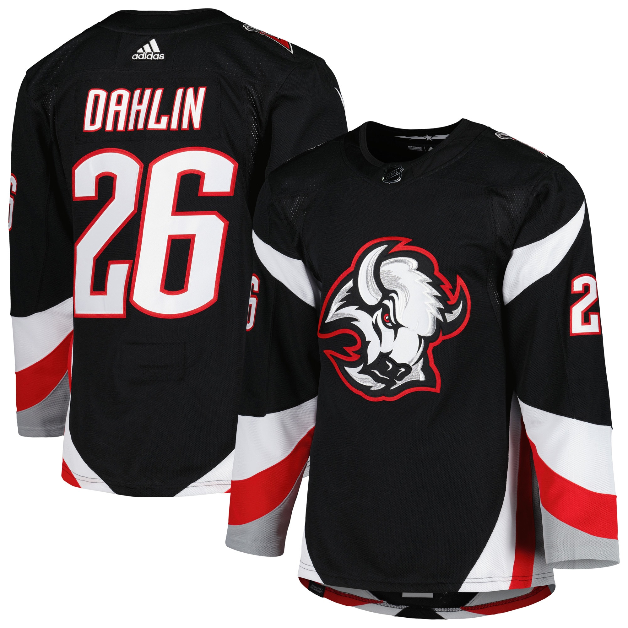 Rasmus Dahlin Buffalo Sabres Black Alternate Premium Jersey - All Stitched