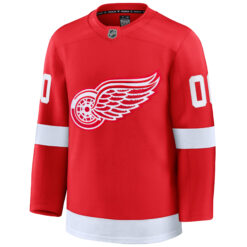 Alternative view of Custom Detroit Red Wings Red Home Premium Jersey - All Stitched