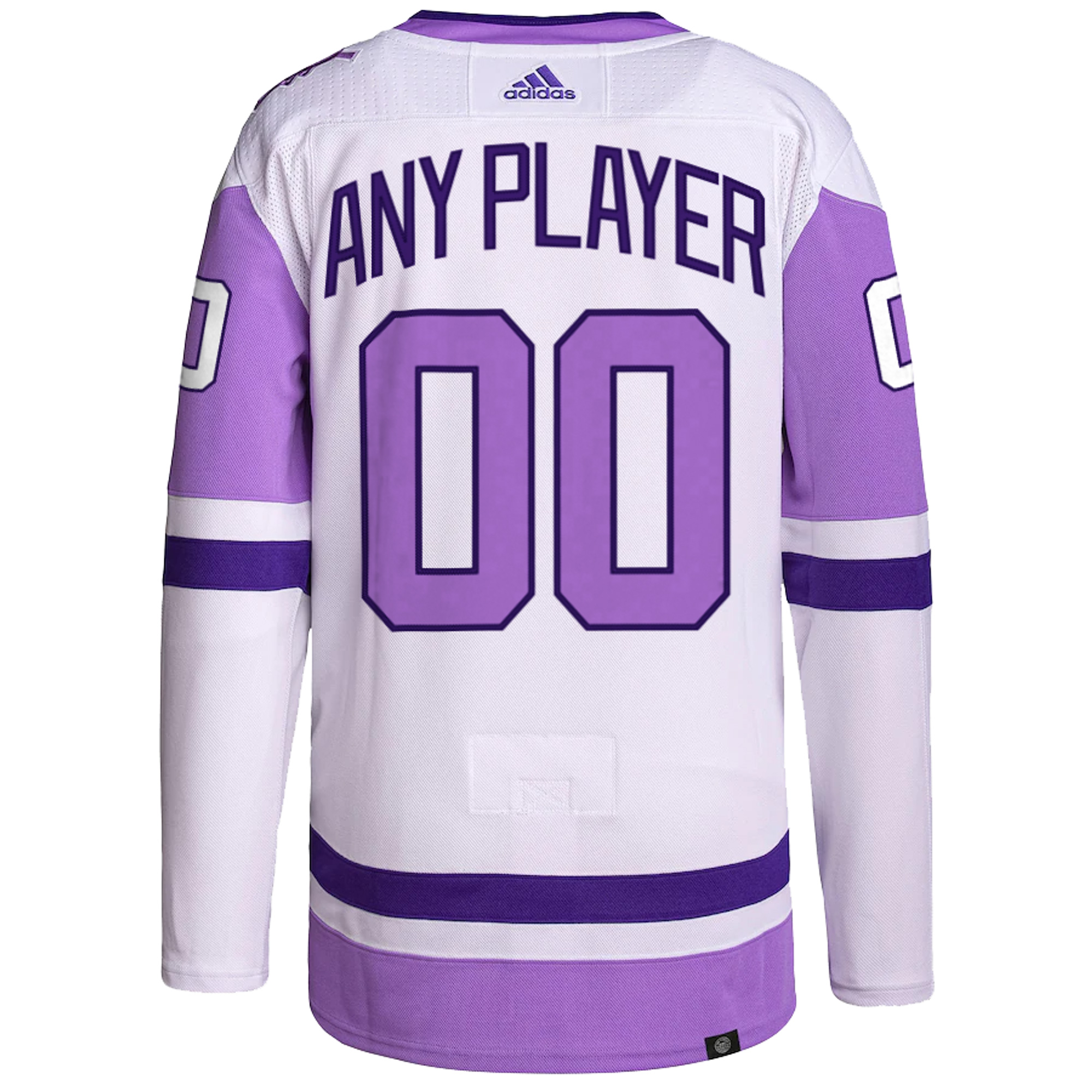 Custom Detroit Red Wings White Purple Hockey Fights Cancer Primegreen Jersey - All Stitched - Image 3