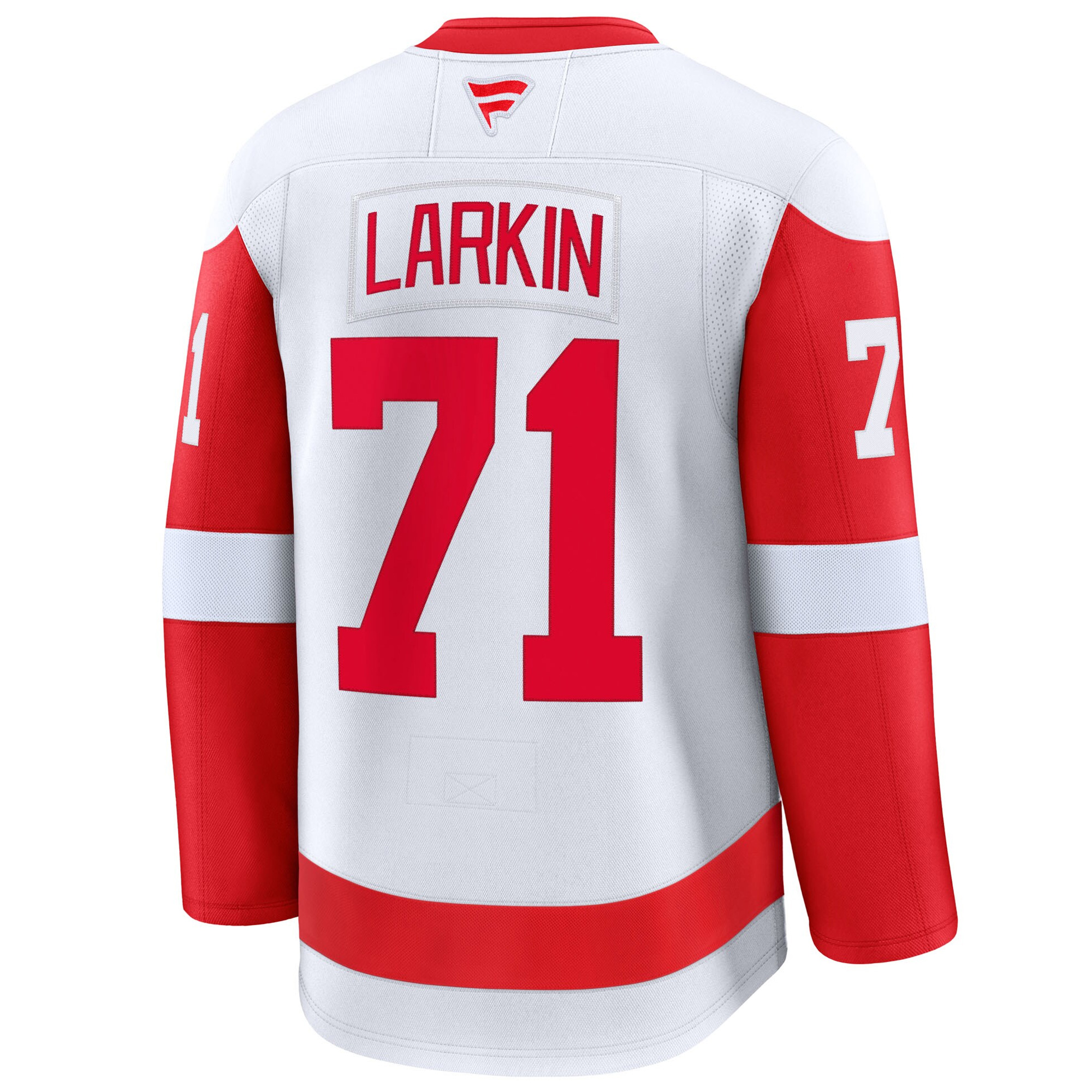 Dylan Larkin Detroit Red Wings White Away Premium Jersey - All Stitched - Image 3