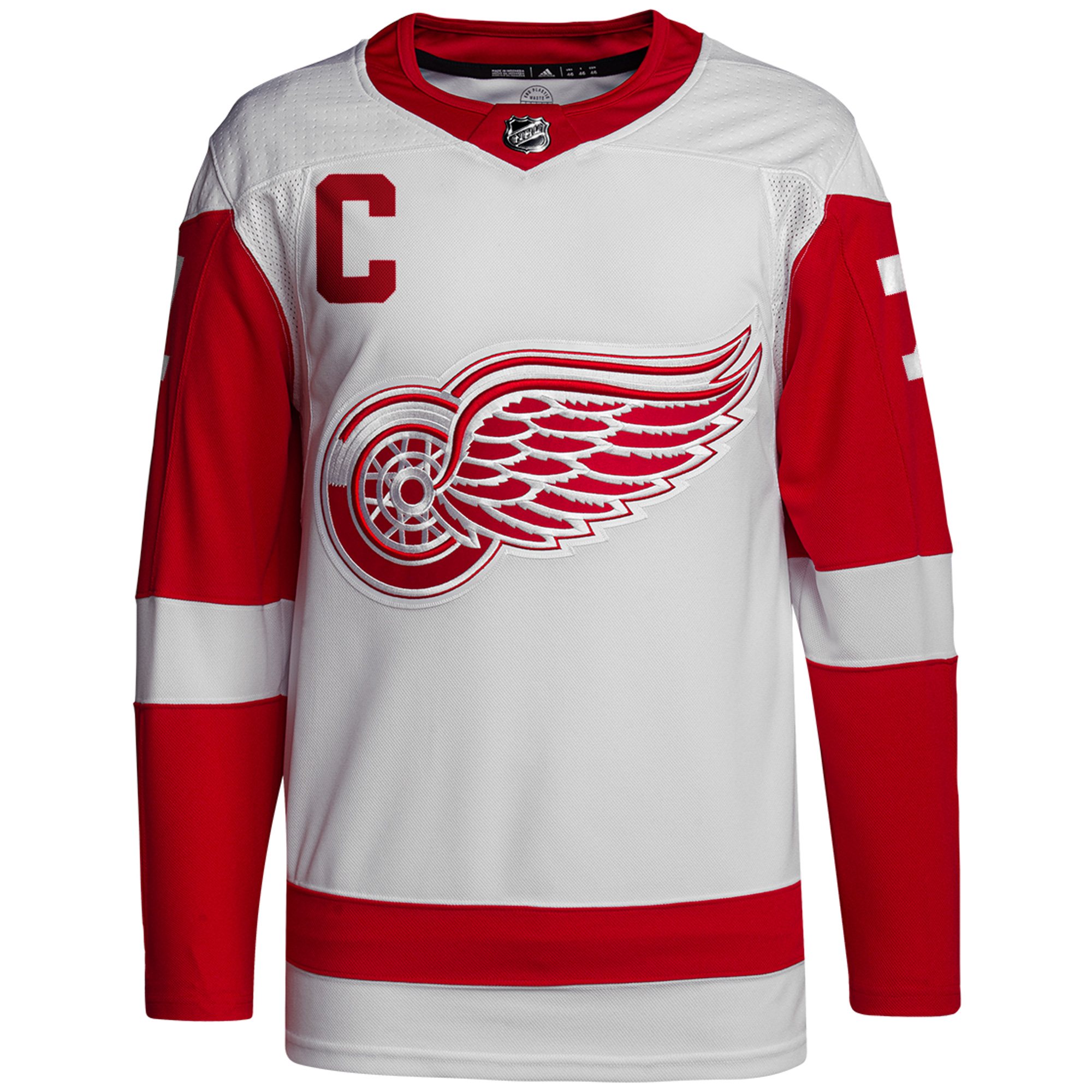 Dylan Larkin Detroit Red Wings White Away Primegreen Jersey - All Stitched - Image 2