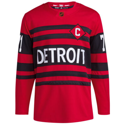 Alternative view of Dylan Larkin Detroit Red Wings Red Reverse Retro 2.0 Primegreen Jersey - All Stitched