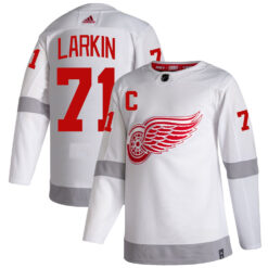 Dylan Larkin Detroit Red Wings White Reverse Retro Primegreen Jersey - All Stitched