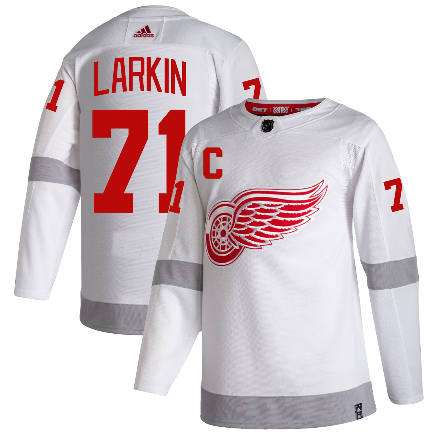 Dylan Larkin Detroit Red Wings White Reverse Retro Primegreen Jersey - All Stitched